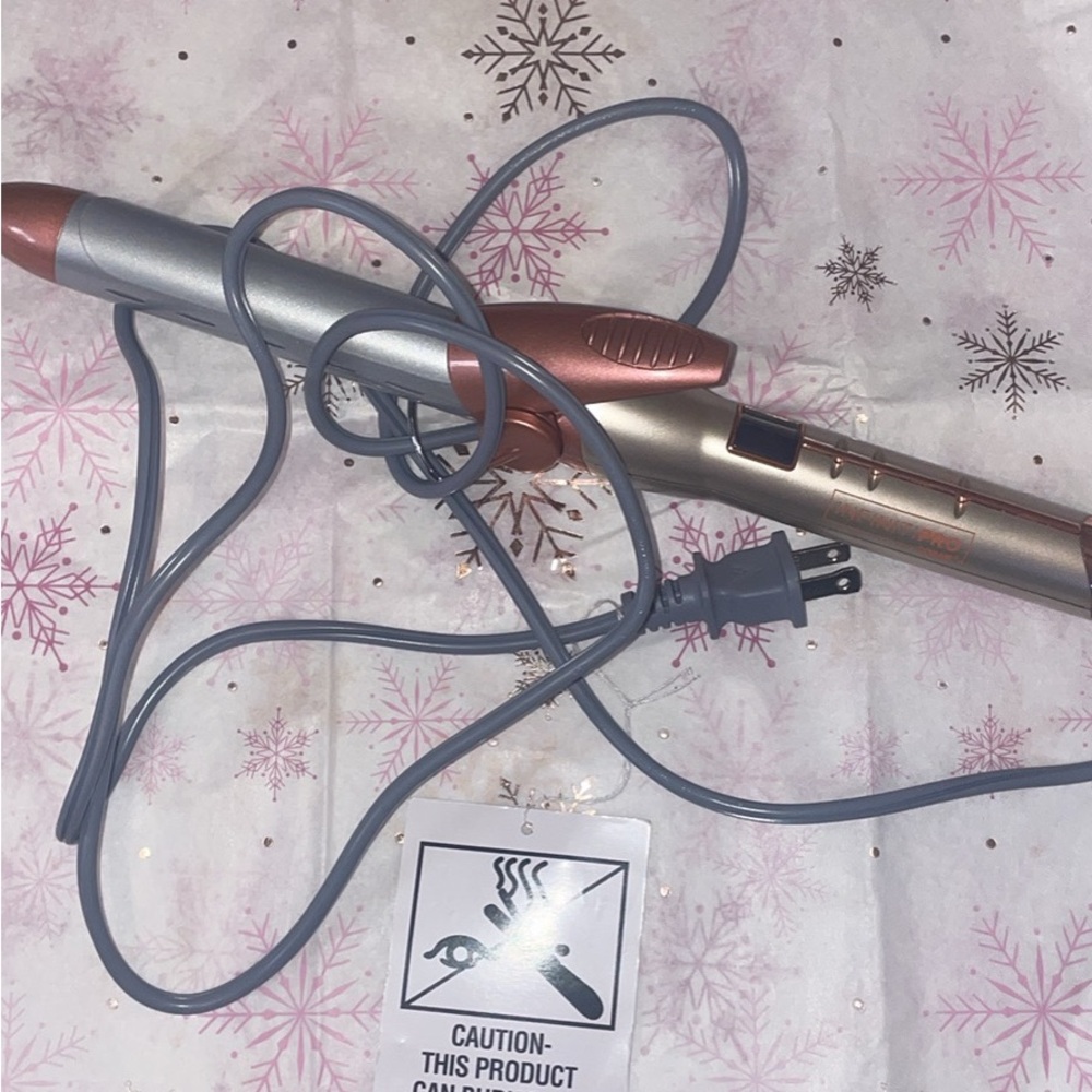 Infiniti Pro by Conair 1” Curling Iron - Rose Gold and Silver Hair Curler